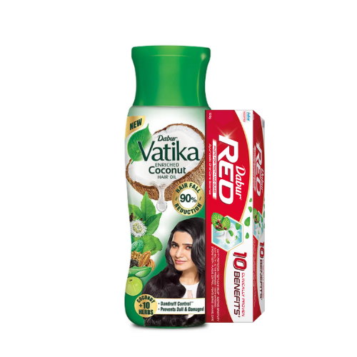 Vatika Enriched Coconut Hairoil 300ml+Rtp 69/-(MRP.207/-)