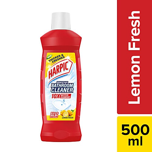 Harpic Disinfectant Bathroom Cleaner Liquid Lemon  (500ML)